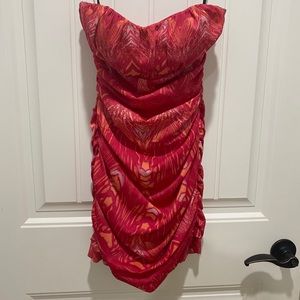 Sexy strapless Bebe dress XS